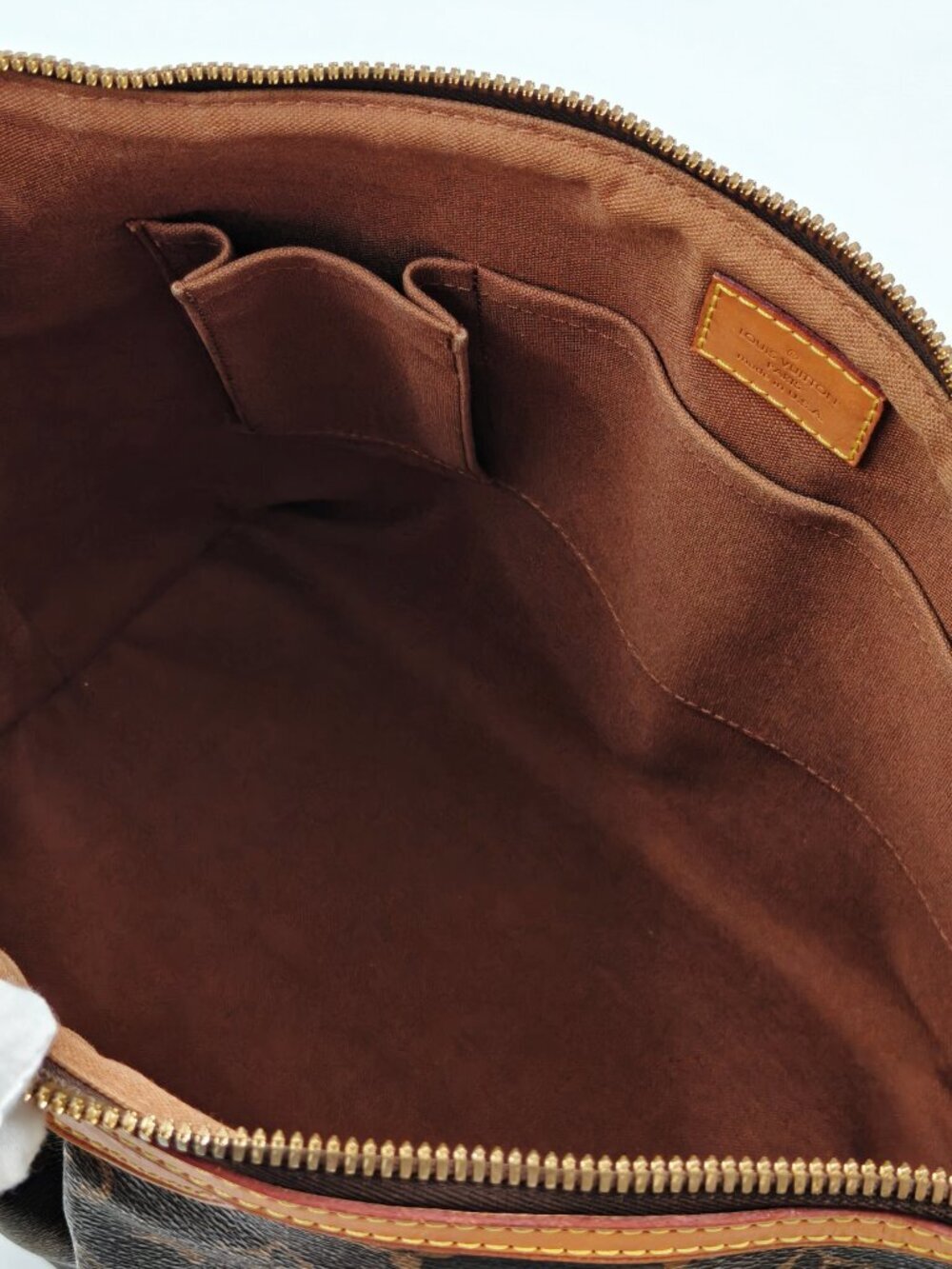 Louis Vuitton Monogram Palermo PM Tote Bag Shoulder Bag Brown Canvas With Strap - Picture 13 of 15